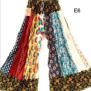 Breathable Cotton Side Pockets 1 Size Bohemian Wide Leg hippie Bollywood Pant
